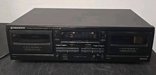 Pioneer CT-W205R Dual Stereo Double Cassette Deck, Tested Pioneer CT-W205R Dual Stereo Double Cassette Deck, Tested