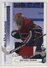 2003-04 ITG Action Game-Used Jerseys Sapphire /300 Mathieu Garon #M-106 2u3