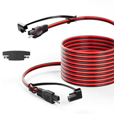 30FT SAE Extension Cable 16AWG Quick Disconnect Wire Harness for Solar Panel