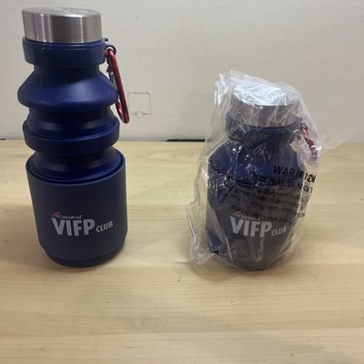 Carnival Cruise 2026 VIFP Club Silicone Collapsible Travel Water Bottle Set of 2