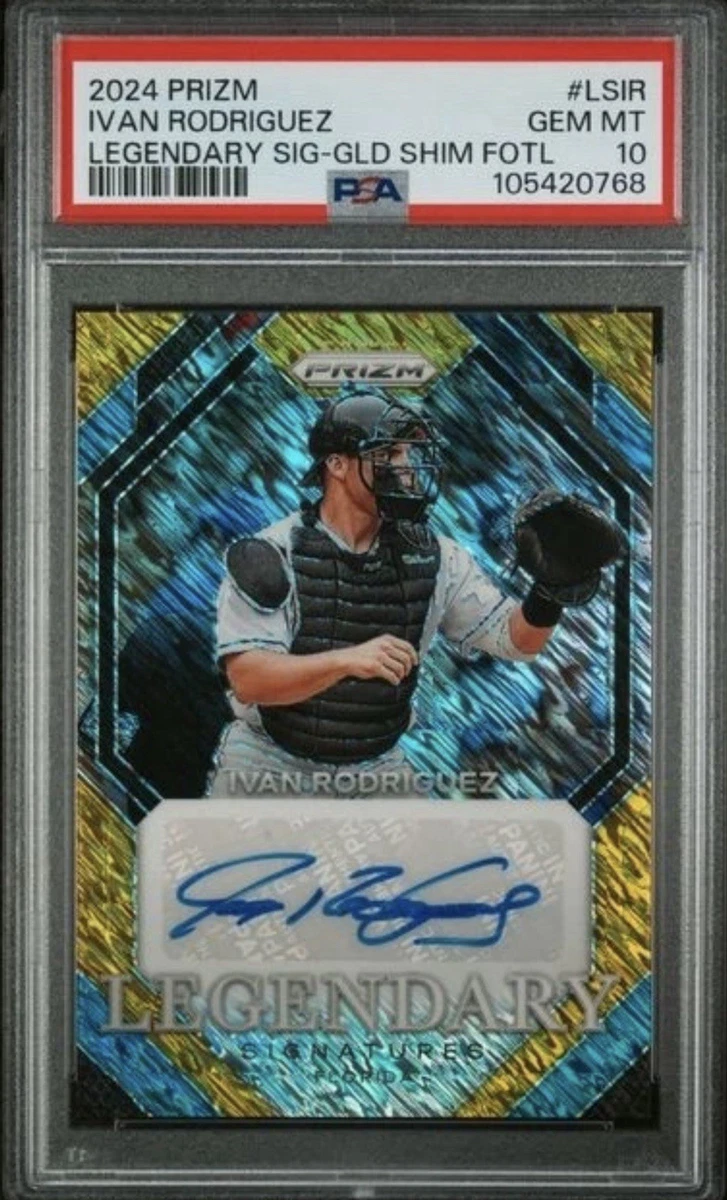 Ivan Rodriguez 10 Graded Baseball Sports Trading Cards