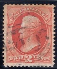 SC#183, 1879--2 Cent Andrew Jackson, Used, Light Cancel