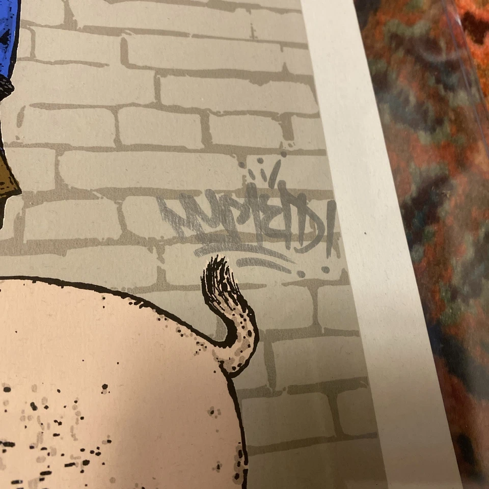 Himed La Jura Mexico Street Art lithograph Signed 41/45 Known As Mexican Banksy - Image 3 of 4