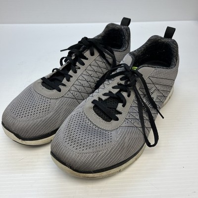Skechers Flex Advantage 2.0 The Happs Mens Size 10.5 Wide Mesh Gray Shoes 52185W