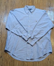 Ralph Lauren Yarmouth Oxford Dress Shirt Men's 16.5 / 34 Blue Button Down B25