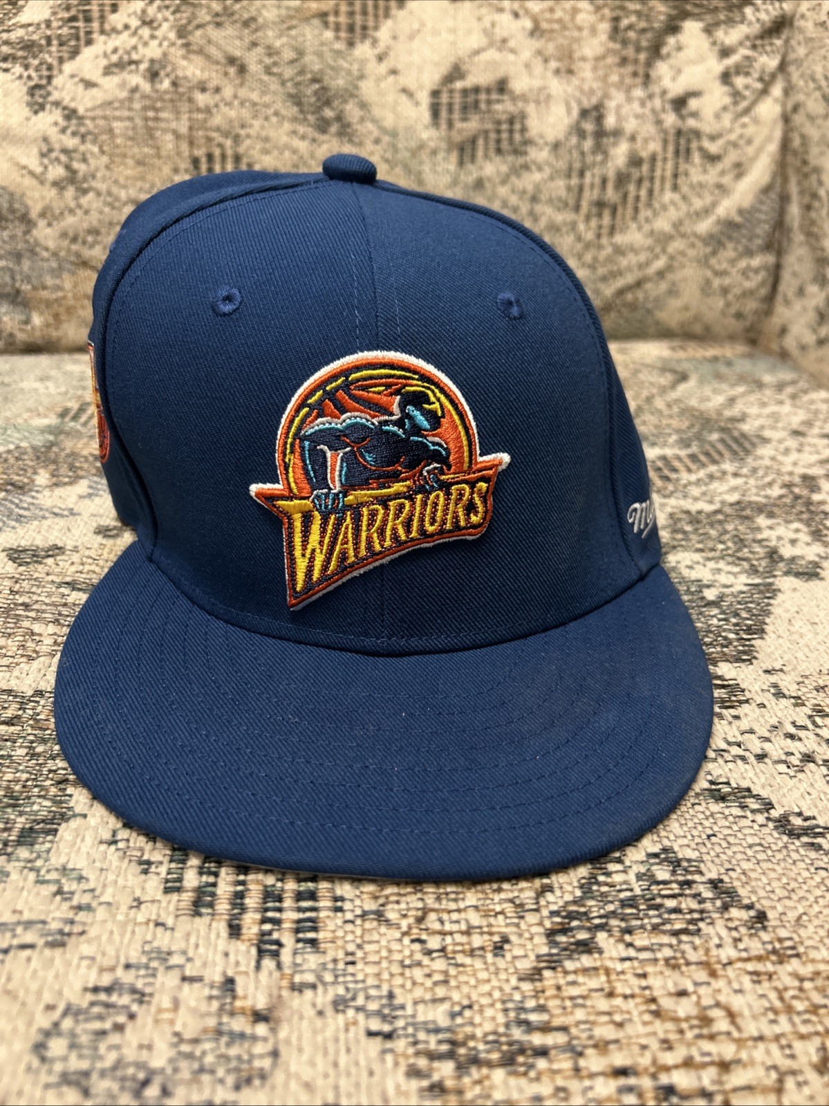Mens Mitchell & Ness Nba Logo History Fitted Hwc Warriors