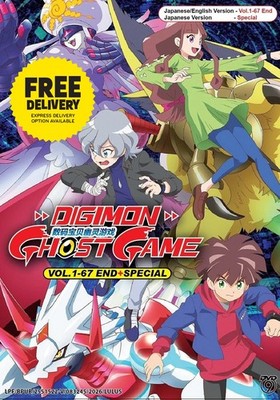 DVD Anime Digimon Ghost Game TV Series (Vol.1-67 End) + Special English Dubbed