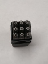 Number Stamp Set 1/16" 9 pcs 1.5mm for stamping Metal