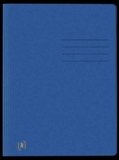 Oxford Top File A4 Flap Folder - Blue/Black