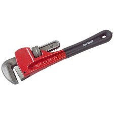 Image of C1256 Professional Pipe Wrench 10" Matt Grip Handle Drop Forged By Amtech