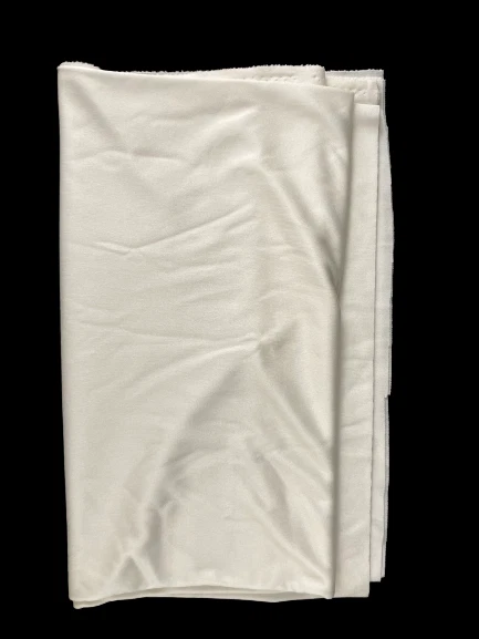 Lot of 3 Vintage 1960s Polyester & Rayon Fabric Remnants White Blue Red Plaid - Image 4 of 4