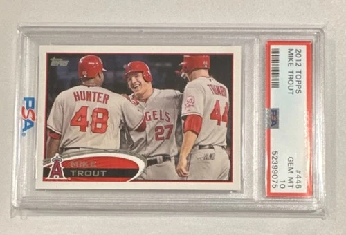 2012 Topps Mike Trout #446 Los Angeles Angels PSA 10 Base MLB Baseball Card