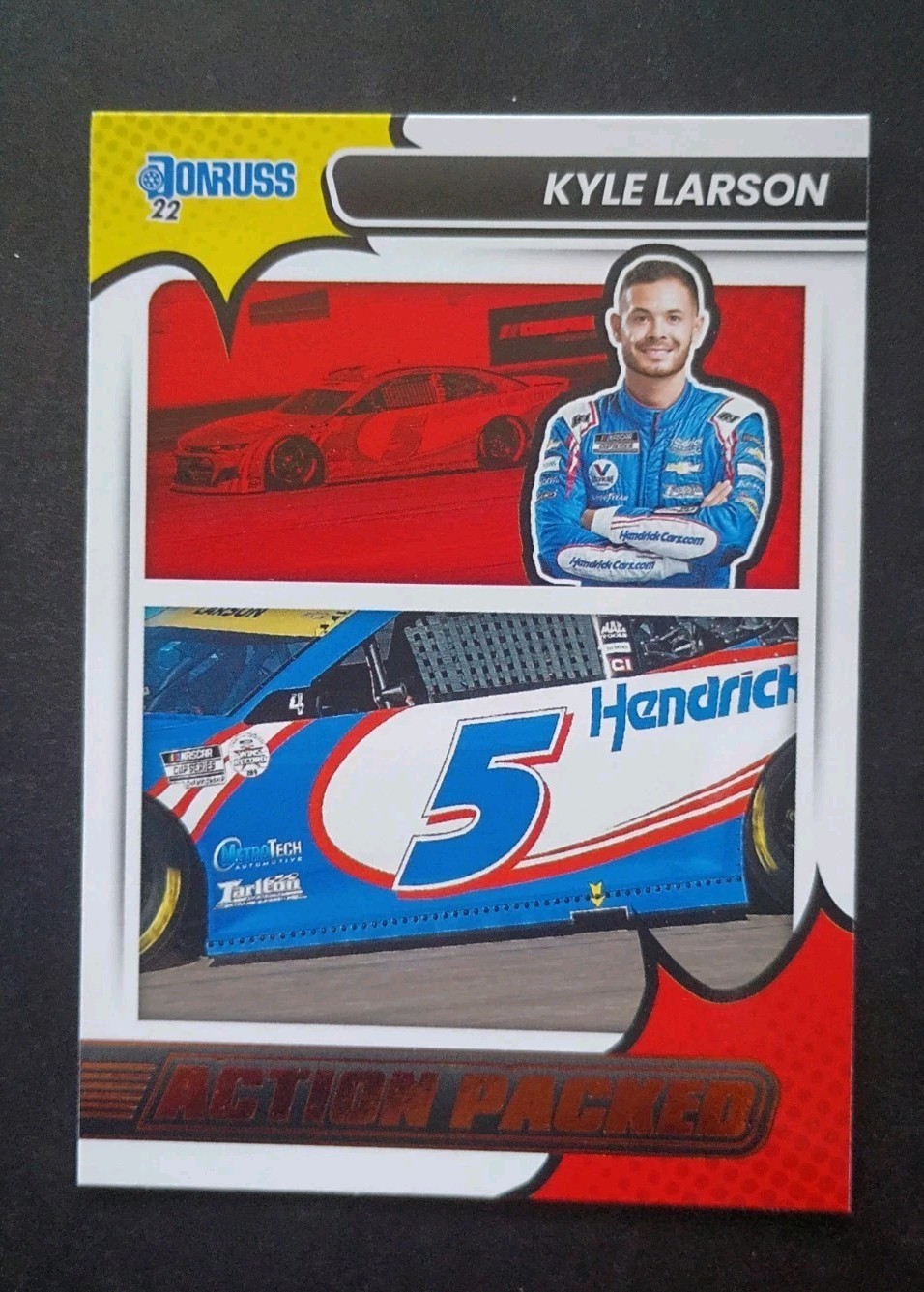 2022 Panini Donruss Racing Kyle Larson #6 Action Packed