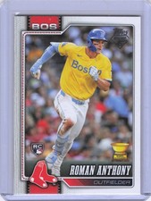 2026 Topps #189 Roman Anthony 1952 Base Card Image Variation Yellow Jersey