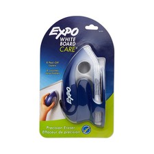 Precision Whiteboard Eraser with 8 Peel-Off Layers and Docking Station for