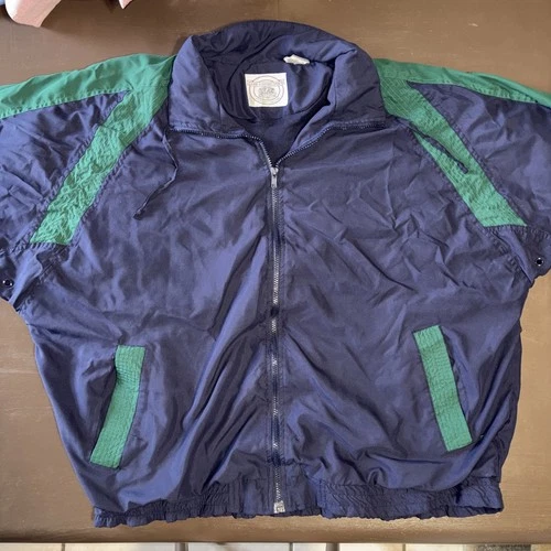 Vintage 90s John Ashford Full Zip Colorblock Windbreaker - product listing photo