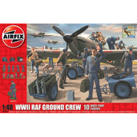 Wwii Raf Ground Crew Kit 1:48 Airfix Kit Aerei -D- Neues Modell