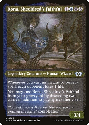 #ad #ad Rona Sheoldred#x27;s Faithful March of the Machine: Multiverse Legends Foil Etched $1.40