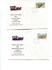 Isle of Man 1992 1st day 18p / 23p postage rate covers, RPS, No 389,390