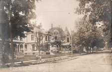 Street View Middle St., Chelsea MI Michigan RPPC Photo Postcard COPY