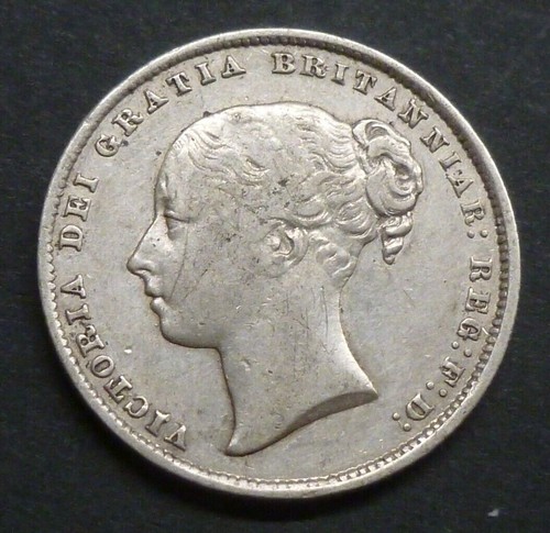 Victoria Young Head Silver Shillings 1864-1878 Selected F-VF Die Number See menu - Picture 5 of 35