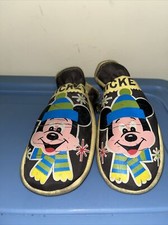 Vintage Walt Disney Mickey Mouse Mittens Baby Infant Brown Multicolor RARE
