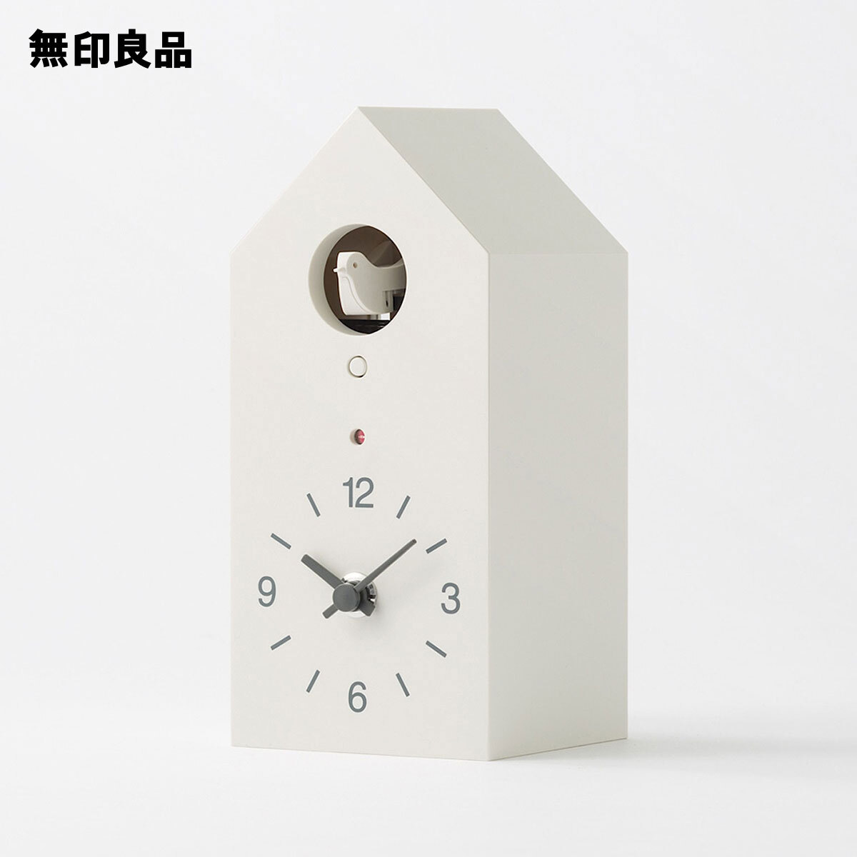 MUJI White Light Sensor Mechanical Cuckoo Wall Clock Japan New-image