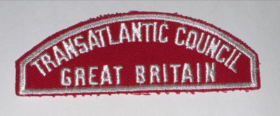 Boy Scout RWS Red & White Strip Transatlantic Council Great Britain