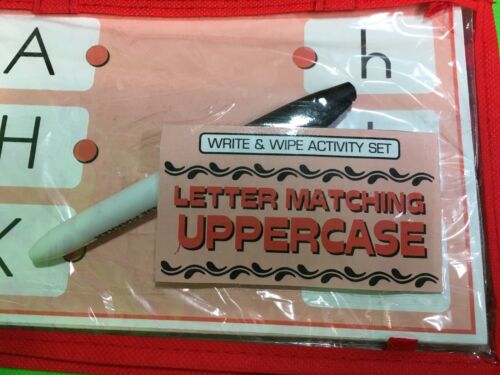 Letter Matching Uppercase Write & Wipe Activity Set For Kindergarten - Picture 3 of 9