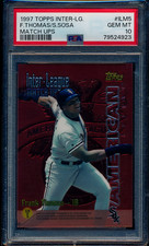 1997 TOPPS INTER LEAGUE FRANK THOMAS SAMMY SOSA MATCHUPS #ILM5 PSA 10 GEM MINT