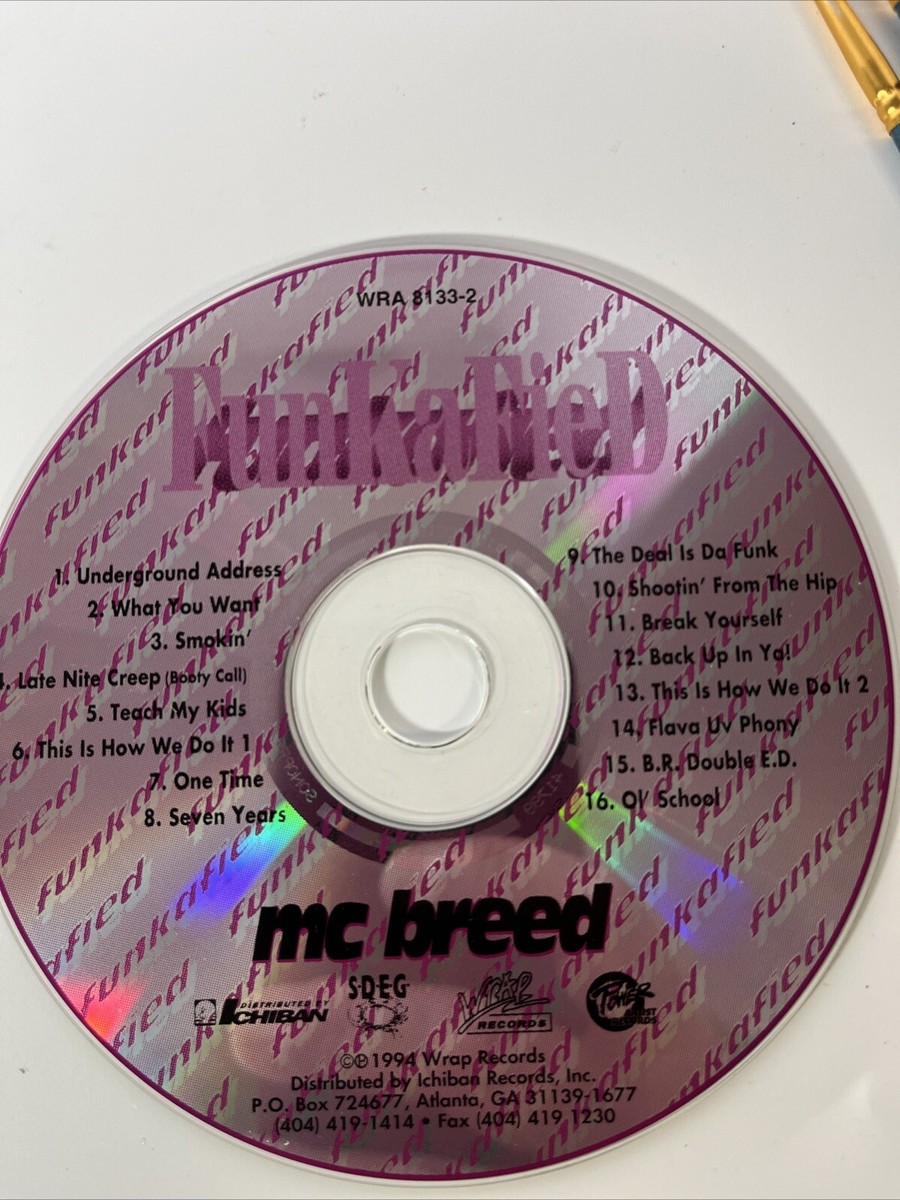MC BREED - FUNKAFIED - PA VERSION !!~!! 1994 Wrap Records CD only