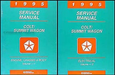1995 Summit Wagon Und Colt Wagon Reparhandbuch Set 95 Eagle Dodge Original