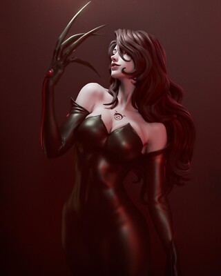 Lust, Fullmetal Alchemist: Brotherhood, sexy Pin-Up, Figur, 3D Druck, UNBEMALT
