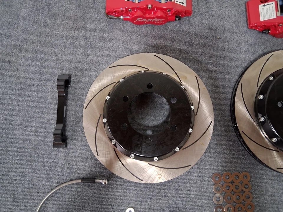 Raptor Series Rear Big Brake Kit for 2010-2024 Toyota 4Runner; 10-14 FJ Cruiser Foto 4 de 4