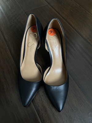 Jessica Simpson NEW Prizma D'Orsay Black Pump Heel SZ 9 1/2 B JP-LIVVY