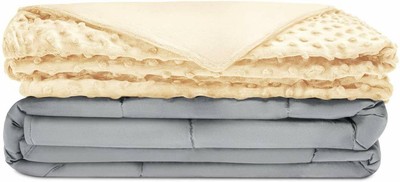Quility Premium Adult Weighted Blanket 15 lbs, 48"x72", Ivory