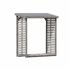Kaminholzregal grau für 2,3 m³ Holz Holzunterstand Brennholzregal KDI