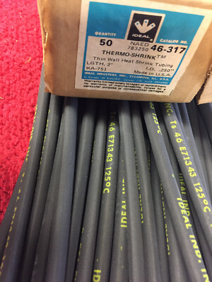 46-317 IDEAL INDUSTRIES THERMO-SHRINK LG 2' ID .250'' 50 PCS