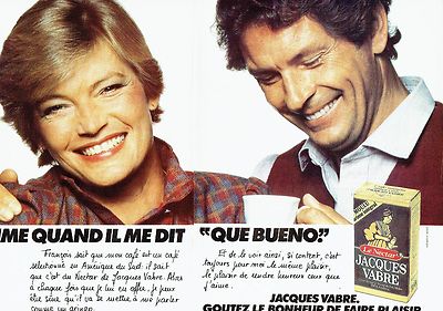 REKLAME WERBUNG 027 1979 le café Nectar de Jacques Vabre (2 Seiten)