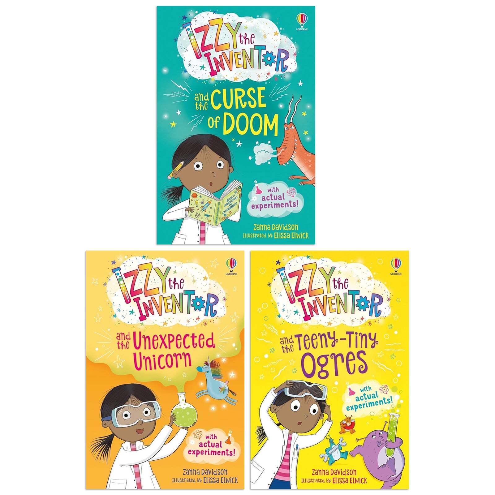 Izzy the Inventor Series 4 Books Collection Set by Zanna Davidson Curse of Doom - Image 6