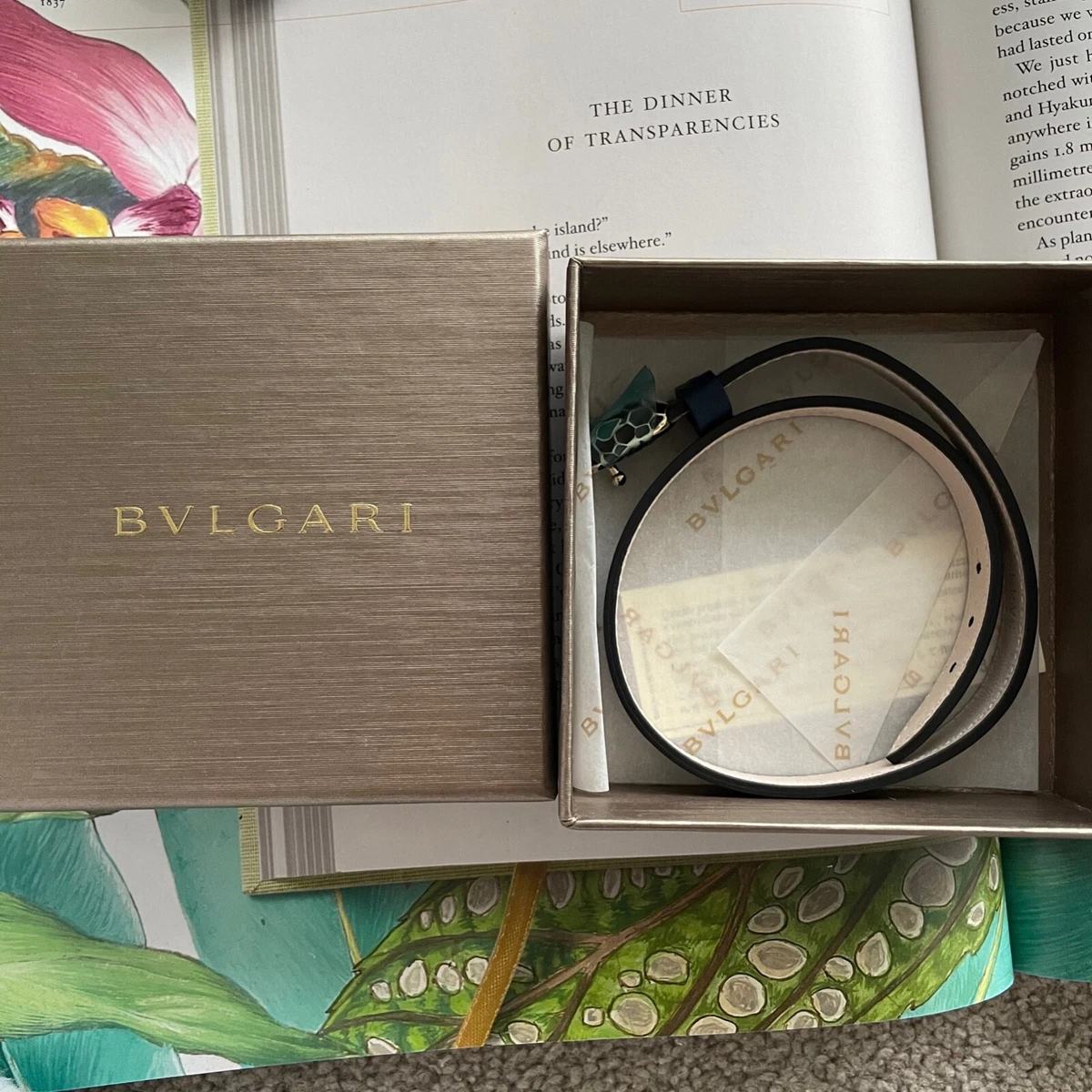 Authentic Bvlgari Gift Box With Original Bvlgari Gift Ribbon and Caring  Card in Envelope - Etsy