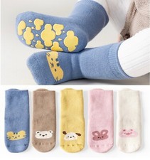 Baby Kids Warm Winter Socks Anti-slip Infant Toddler Thermal Cotton Sock 0-1Year