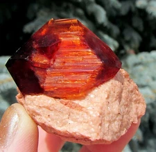 Arcanite Lab Grown Crystals, Red-Brown Twinned Crystals From Poland    7.0 Cm's