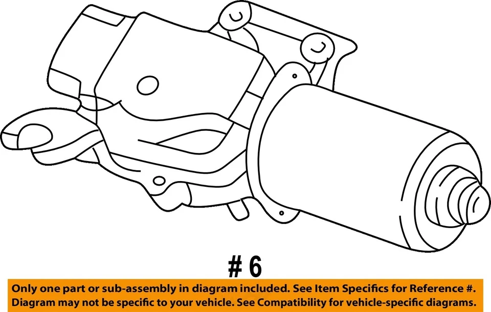 Motor limpiaparabrisas usado se adapta a: Chevrolet Equinox 2007 hasta 1/29/08 grado A Foto 4 de 4