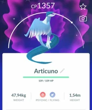 Pokémon Shiny Galarian Articuno - PTCs - Read Description