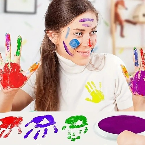 8PCS Large Rainbow Ink Pad 8Color Colour Giant 18cm For Stamps Craft Cards NEW - Picture 7 of 12