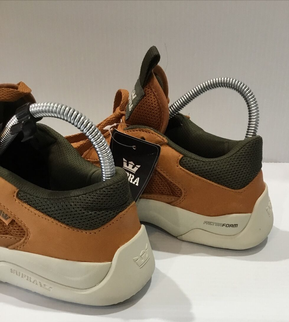 Supra Pecos Veg Olive Bone Mens Skateboard Sneakers 06375  display picture 2