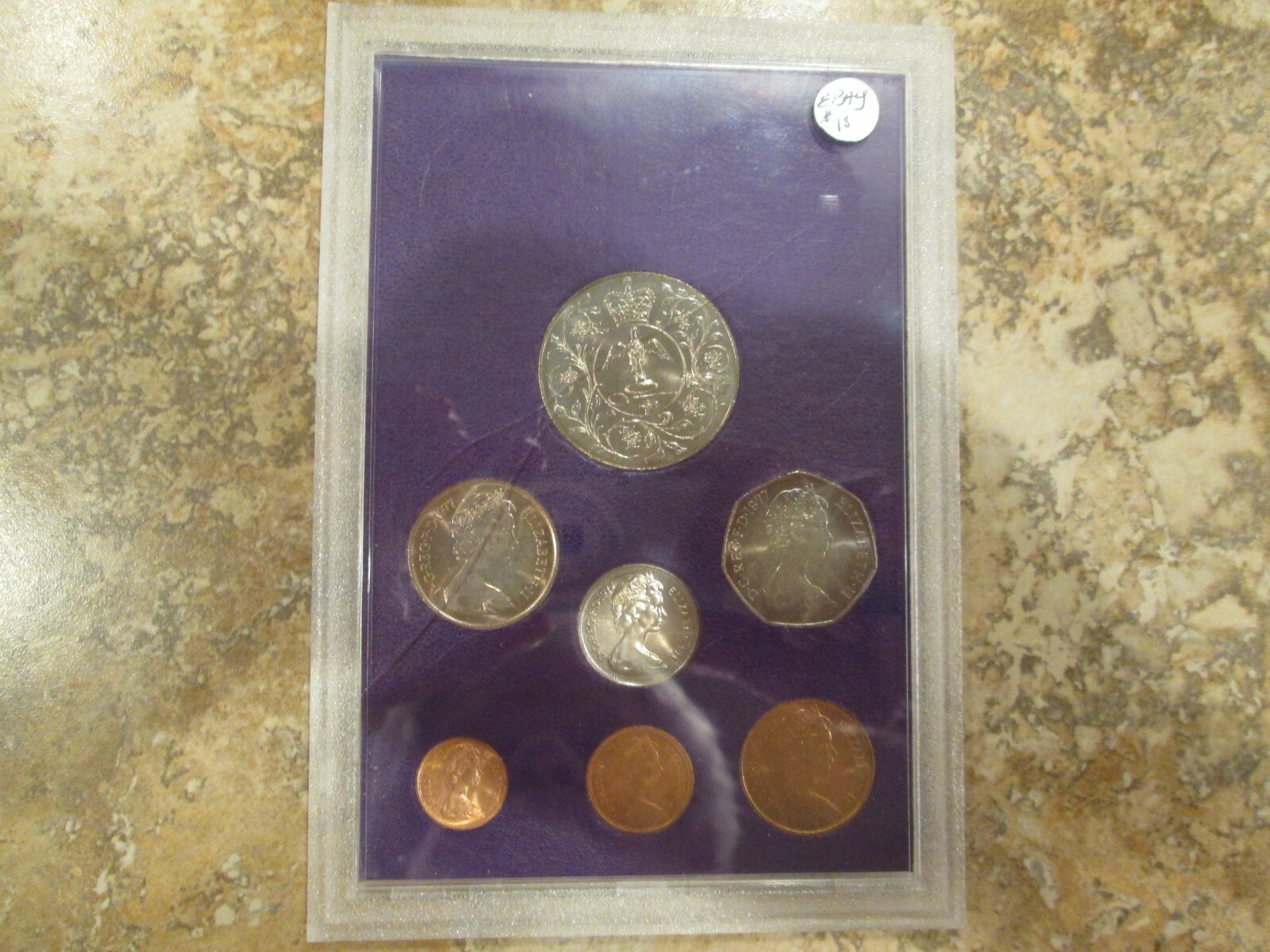 TOF35 イギリス 記念コイン SILVER JUBILEE SPECIMEN COINS 1977 外国銀貨7枚セット