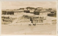 Vintage RPPC Zuni Pueblo Largest Indian Village Frasher's Fotos NM Indigenous