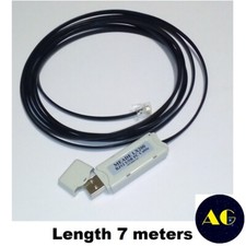 USB PC RJ12 Interface Cable 7m for Meade LX200, LX400, LX600